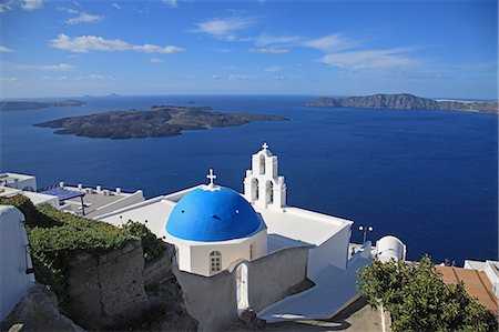 santorini blue - Greece, Cyclades islands, Santorini Island Stock Photo - Rights-Managed, Code: 859-08769983