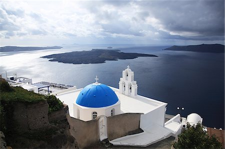 Greece, Cyclades Islands, Santorini Island, Thira Foto de stock - Con derechos protegidos, Código: 859-08770020