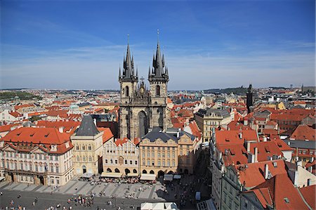 Czech Republic, Historic Centre of Prague, UNESCO World Heritage Site,  Old Town Square Photographie de stock - Rights-Managed, Code: 859-08770091