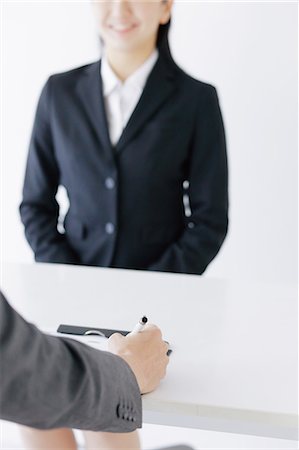 simsearch:859-07356378,k - Japanese young woman undergoing job interview Stock Photo - Rights-Managed, Code: 859-08887539