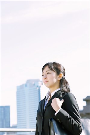 simsearch:859-08704133,k - Japanese young businesswoman downtown Tokyo Stock Photo - Rights-Managed, Code: 859-08887540