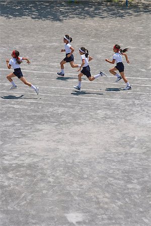 Japanese kids during school sports day Stock Photo - Rights-Managed, Code: 859-09034532