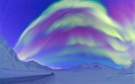 Aurora borealis Fotografie stock - Rights-Managed, Codice: 859-09104716
