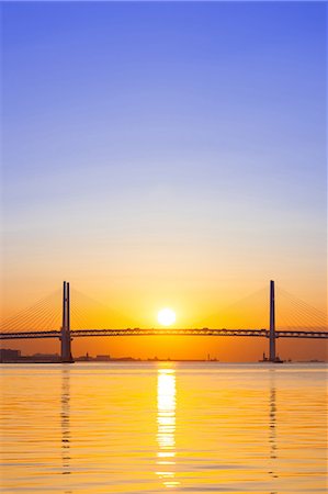 sunrise over water - Yokohama, Japan Stock Photo - Rights-Managed, Code: 859-09104921