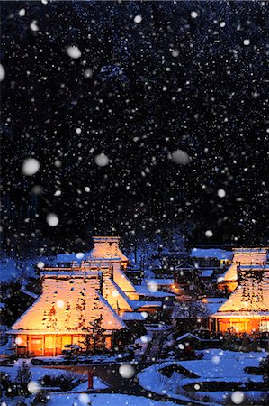snowy night at home - Kyoto, Japan Stock Photo - Rights-Managed, Code: 859-09175181