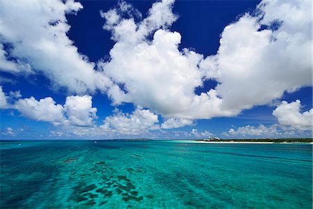 sky and water horizon - Okinawa, Japan Stock Photo - Rights-Managed, Code: 859-09175419