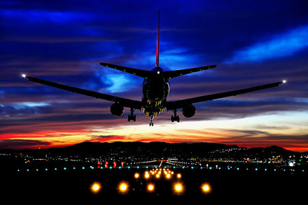 runway lights - Osaka, Japan Stock Photo - Rights-Managed, Code: 859-09192771