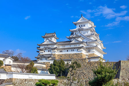 palacio himeji - Hyogo Prefecture, Japan Foto de stock - Con derechos protegidos, Código: 859-09228028