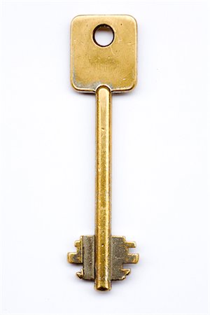 Old-fashioned key Stock Photo - Rights-Managed, Code: 859-03036275