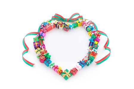 Heart-Shaped Outline of Presents Stock Photo - Rights-Managed, Code: 859-03036945