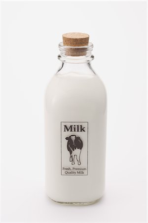 Bottled Milk Stock Photo - Rights-Managed, Code: 859-03038172