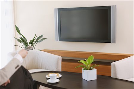 Man Watching TV Stock Photo - Rights-Managed, Code: 859-03038310