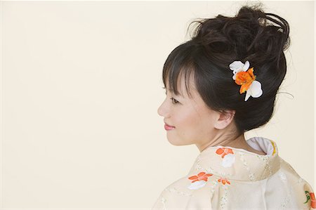 Japanese Woman Wearing Kimono Stock Photo - Rights-Managed, Code: 859-03038708