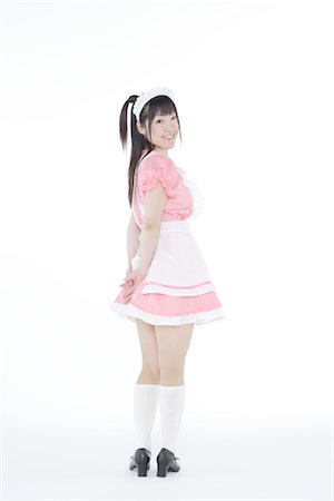 Cute Japanese maid Stock Photo - Rights-Managed, Code: 859-03038801
