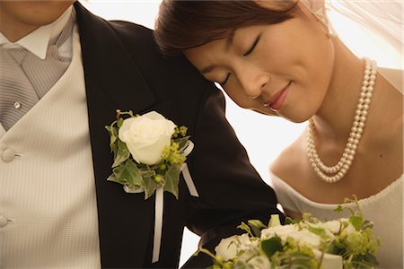 Bride Resting her Head Stock Photo - Rights-Managed, Code: 859-03039107