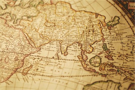 Antique world map Stock Photo - Rights-Managed, Code: 859-03039352