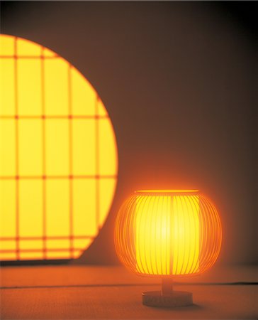 simsearch:859-03041250,k - Paper Lamp In A Japanese Style Room Stock Photo - Rights-Managed, Code: 859-03041093