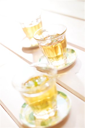 simsearch:859-03041327,k - Three Glasses Of Cold Tea Stock Photo - Rights-Managed, Code: 859-03041256