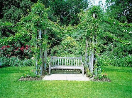 regent's park - Banc en bois dans un jardin Photographie de stock - Rights-Managed, Code: 859-03041477