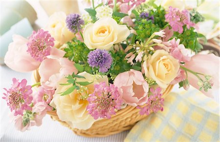 simsearch:859-03041462,k - Arranged Flowers In A Basket Stock Photo - Rights-Managed, Code: 859-03041542