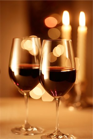 simsearch:859-03041327,k - Two Glasses Of Red Wine Stock Photo - Rights-Managed, Code: 859-03041799