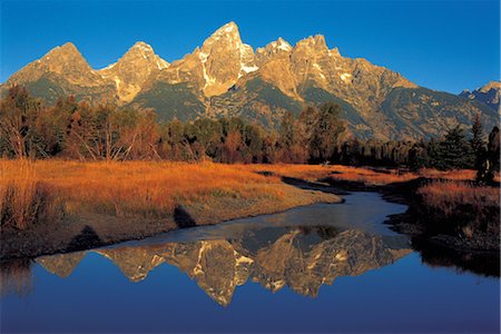 snake river - Calme lac de montagnes Photographie de stock - Rights-Managed, Code: 859-03042062