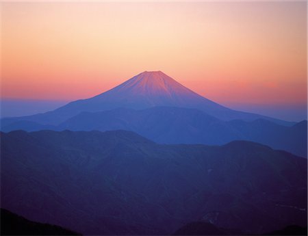 purple mountain sunset - Evening View of Mountain Stock Photo - Rights-Managed, Code: 859-03042871