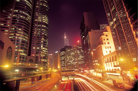 swiftly - City by Night Stock Photo - Rights-Managed, Code: 859-03194215