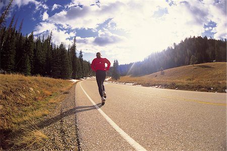 rustic streets - Jogging Stock Photo - Rights-Managed, Code: 859-03194402