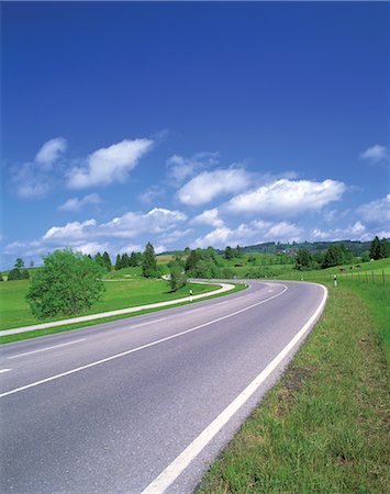 Open Road Photographie de stock - Rights-Managed, Code: 859-03193833