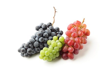dew drops - Three Kinds Of Grape Foto de stock - Con derechos protegidos, Código: 859-03598566