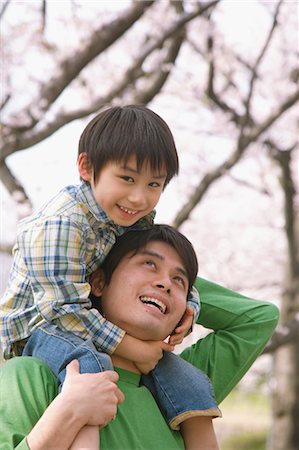 simsearch:859-03599033,k - Father  Carrying Son on his Shoulders Stock Photo - Rights-Managed, Code: 859-03599039