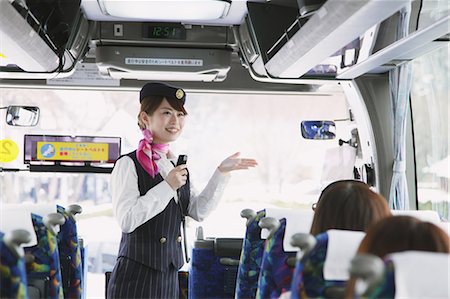 Bus Conductress Foto de stock - Direito Controlado, Número: 859-03599734