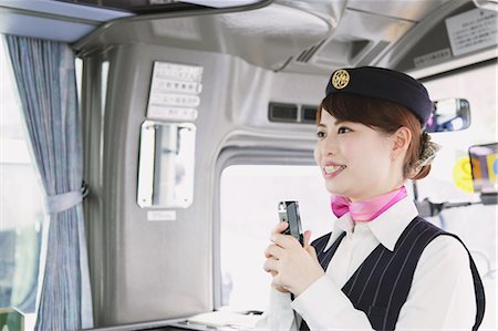 Bus Conductress Stock Photo - Rights-Managed, Code: 859-03599735