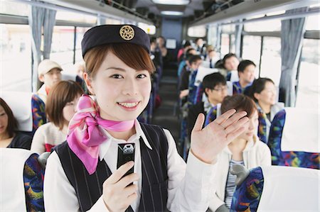 Bus Conductress Foto de stock - Direito Controlado, Número: 859-03599733