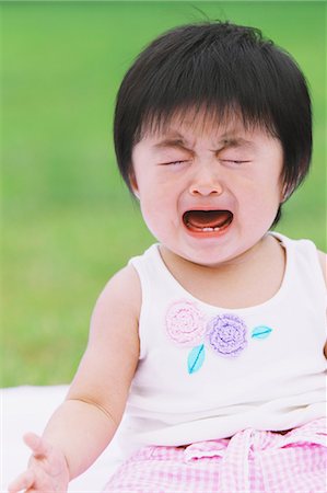 sad asian child - Baby Crying Stock Photo - Rights-Managed, Code: 859-03600136