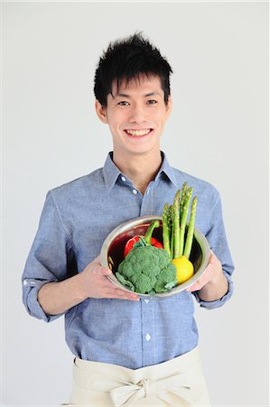 Man Holding Vegetables Stock Photo - Rights-Managed, Code: 859-03600578