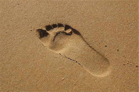 footprints - Foot Prints In The Sand,Santander,Spain Stock Photo - Rights-Managed, Code: 859-03601191