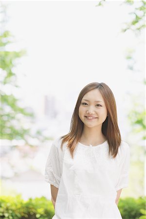 student walking not backpack not elementary not campus not indoors - Young Japanese Woman Stock Photo - Rights-Managed, Code: 859-03730628