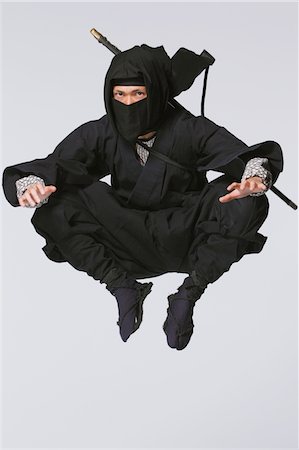 Ninja Leaping Stock Photo - Rights-Managed, Code: 859-03730763