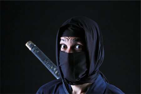 stealth fighter - Surprised Ninja Stock Photo - Rights-Managed, Code: 859-03730821