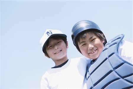 standing catcher - Baseball Friends Stock Photo - Rights-Managed, Code: 859-03755414