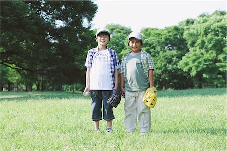 Friends Posing In a Park Stock Photo - Rights-Managed, Code: 859-03755473