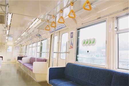 picture on subway - Interior Of Empty Train Stock Photo - Rights-Managed, Code: 859-03755576