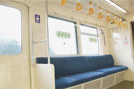 Empty Train Interior Stock Photo - Rights-Managed, Code: 859-03755580