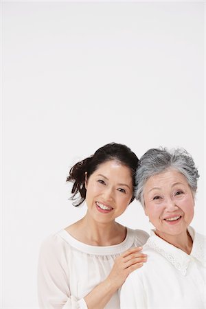 elderly woman posing - Mother And Adult Daughter Together Stock Photo - Rights-Managed, Code: 859-03779997