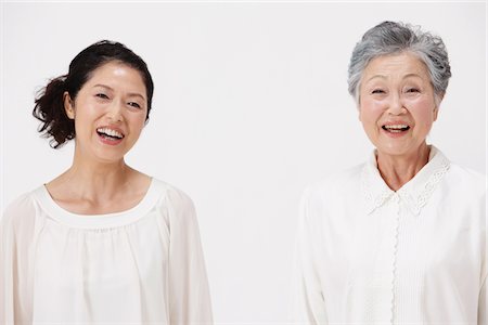 senior women face - Mère et fille adulte rire ensemble Photographie de stock - Rights-Managed, Code: 859-03779991