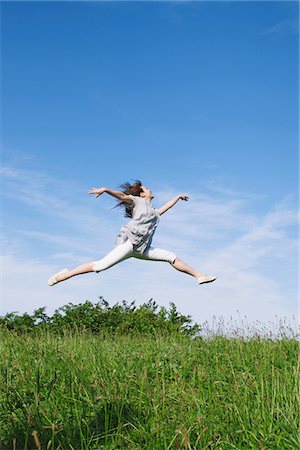 Young Woman Enjoying in Park Stock Photo - Rights-Managed, Code: 859-03782087