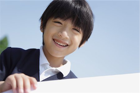 simsearch:859-03781987,k - Japanese Boy Smiling Foto de stock - Direito Controlado, Número: 859-03782294