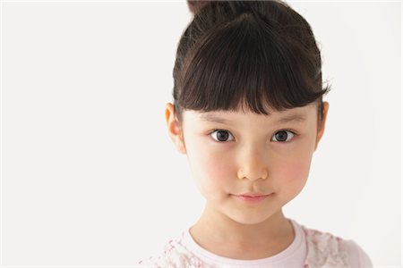 portrait face white background - Beautiful Girl Stock Photo - Rights-Managed, Code: 859-03806068